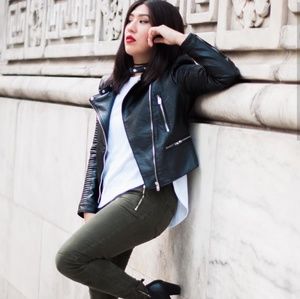 Motorbike Faux Leather Jacket